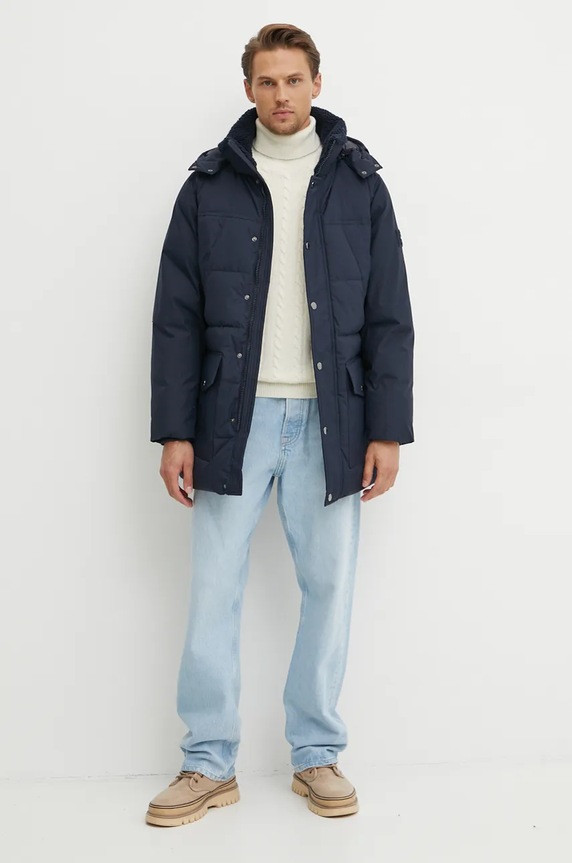Bunda Tommy Hilfiger MW0MW36593 námořnická modř AW24