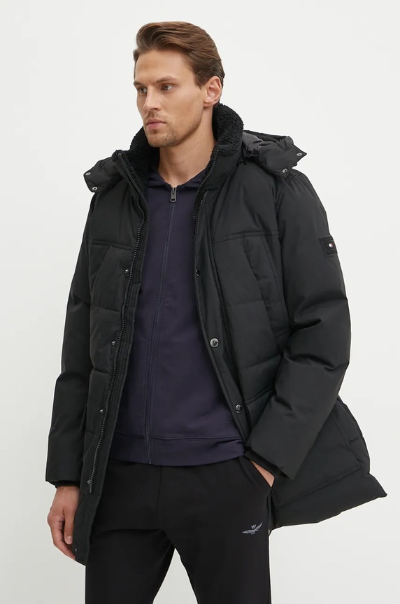 Bunda Tommy Hilfiger černá MW0MW36593