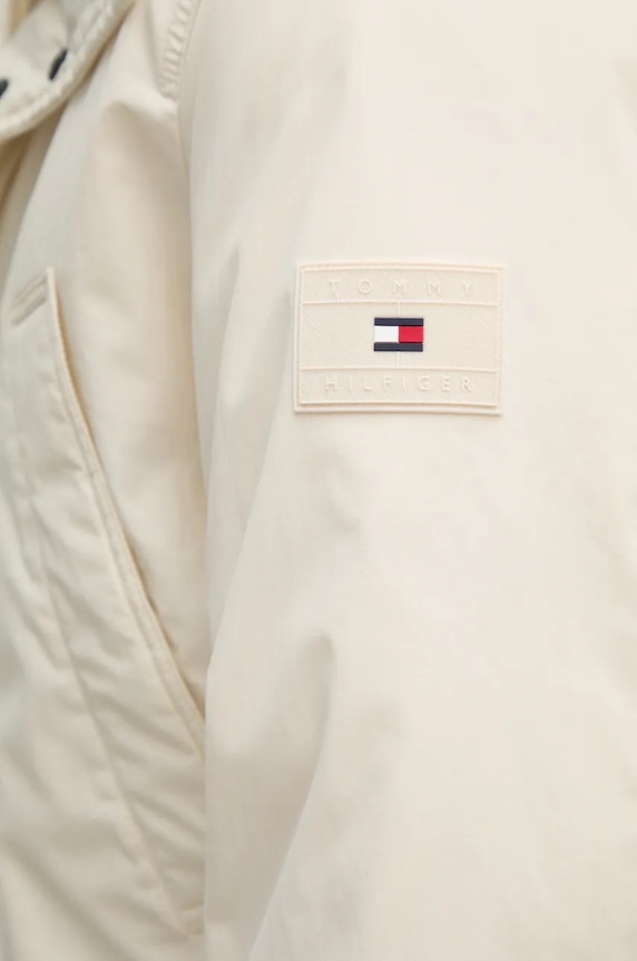 Páperová bunda Tommy Hilfiger MW0MW36595 béžová