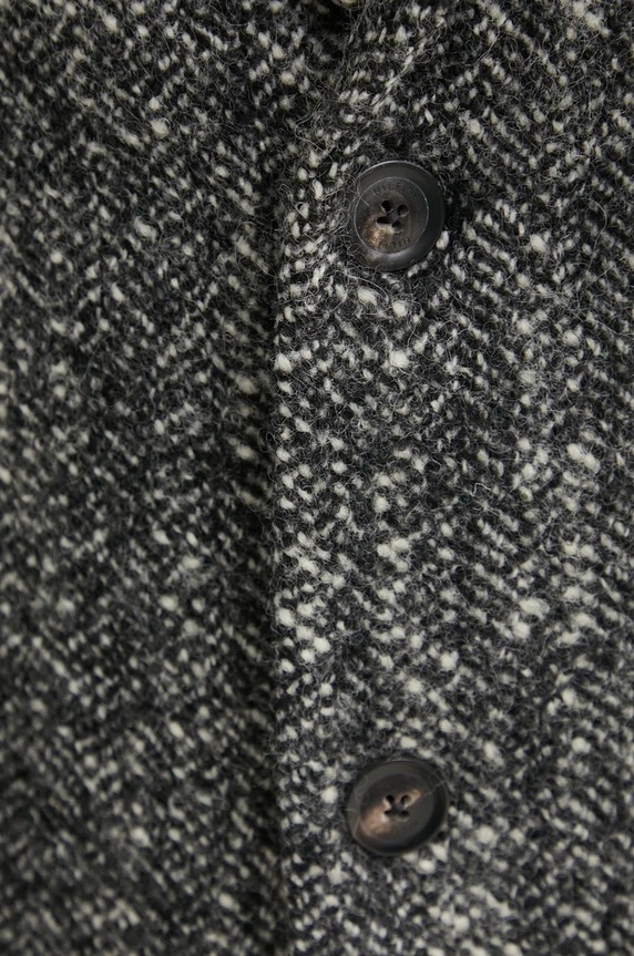 Μάλλινο παλτό Tommy Hilfiger MW0MW37312 μαύρο