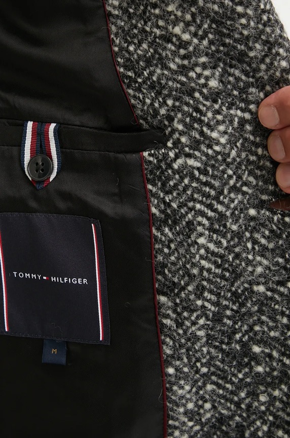 Μάλλινο παλτό Tommy Hilfiger MW0MW37312