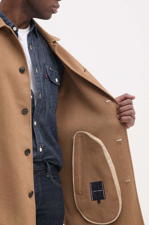 Μάλλινο παλτό Tommy Hilfiger MW0MW37395