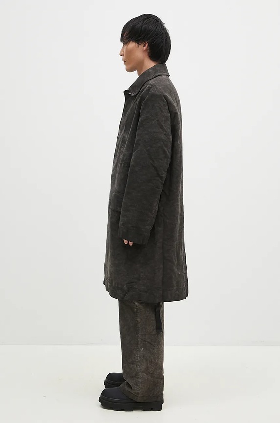 Rick Owens cappotto in cotone Jumbo Mac DU02D2968.MO grigio AW24