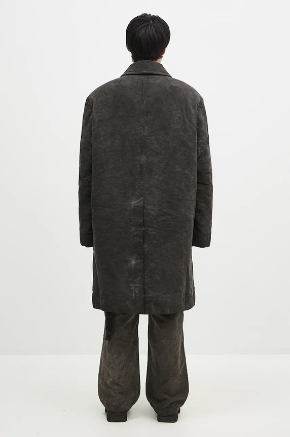 Abbigliamento Rick Owens cappotto in cotone Jumbo Mac DU02D2968.MO grigio
