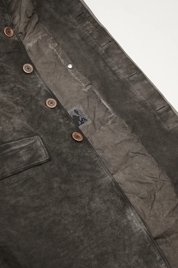 Rick Owens cappotto in cotone Jumbo Mac DU02D2968.MO grigio