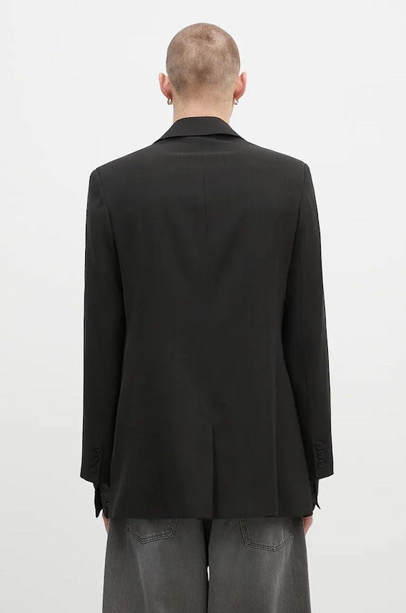 Clothing Martine Rose wool blazer Double Breasted Short Coat 328WT05006 black