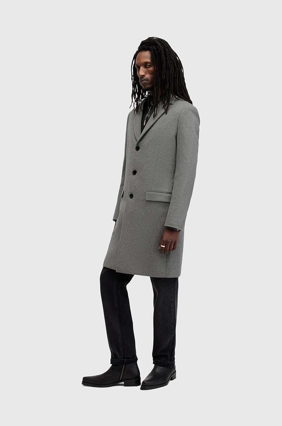 Пальто с примесью шерсти AllSaints HAL COAT M005OZ