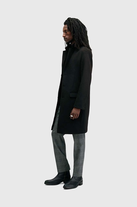 Kabát s příměsí vlny AllSaints HAL COAT M005OZ