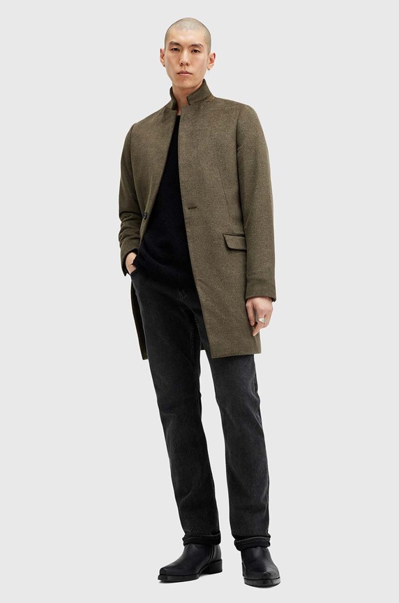 AllSaints cappotto con aggiunta di lana HARGROVE COAT M038OB