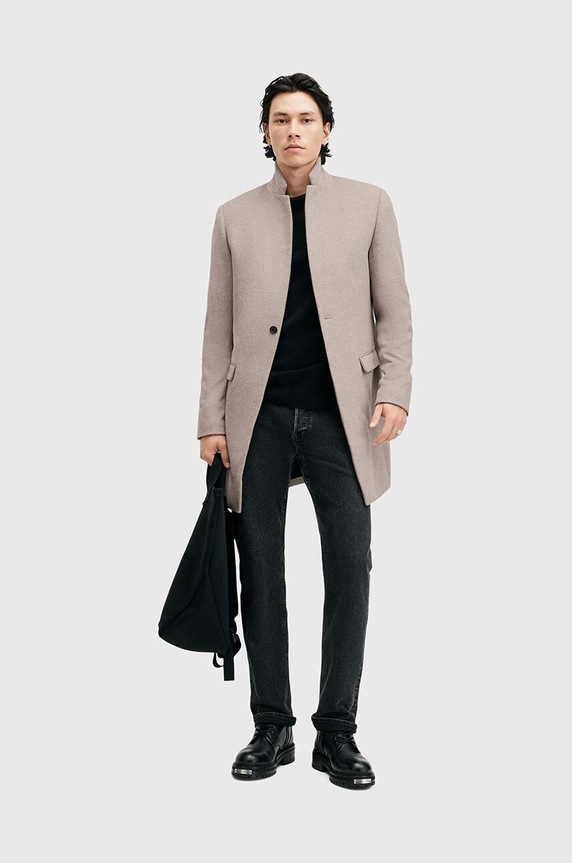 Παλτό από μείγμα μαλλιού AllSaints HARGROVE COAT M038OB