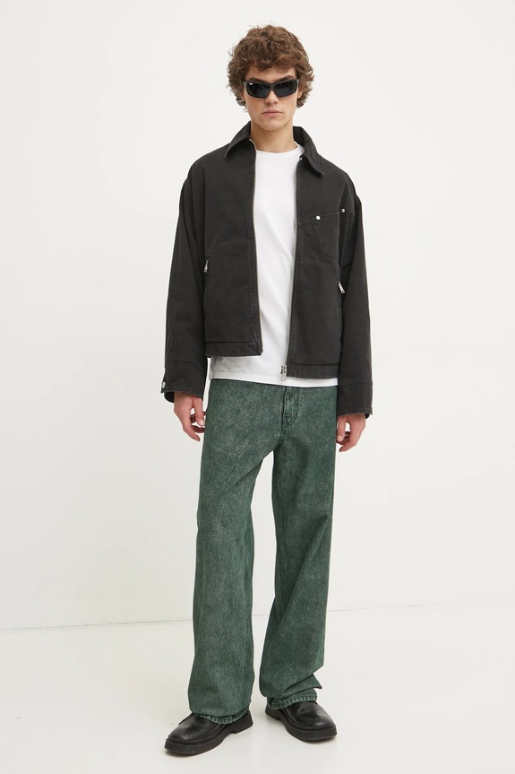 Études Studio kurtka jeansowa H24MMOUT743 czarny AW24
