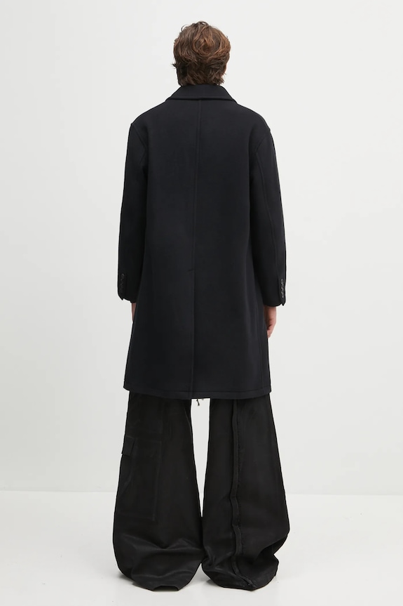 Abbigliamento Wacko Maria cappotto in lana Double Breasted 24FW.WMO.CO02 nero