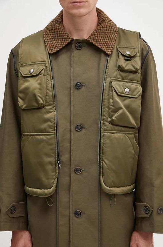 Andersson Bell palton Vest Layered Inside-Out Coat awa642u