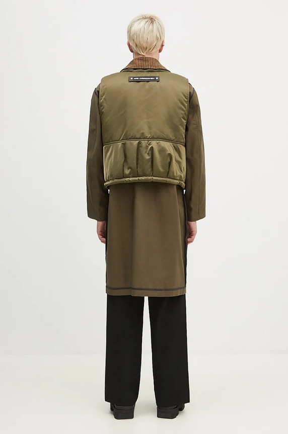 Îmbrăcăminte Andersson Bell palton Vest Layered Inside-Out Coat awa642u verde