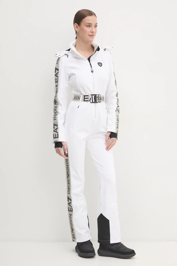 EA7 Emporio Armani tuta da sci Kitzbuhel Softshell bianco TN8HZ.6DTD02.1100