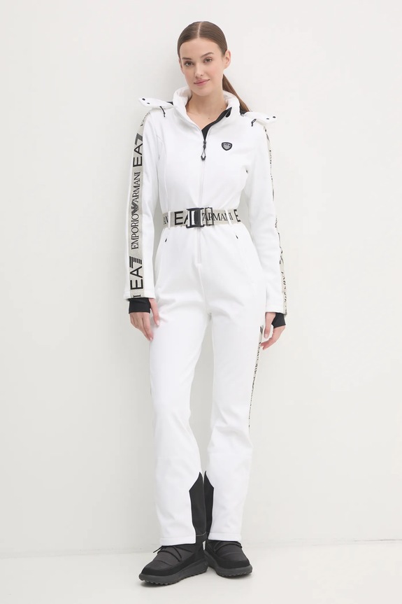 Abbigliamento EA7 Emporio Armani tuta da sci Kitzbuhel Softshell TN8HZ.6DTD02.1100 bianco