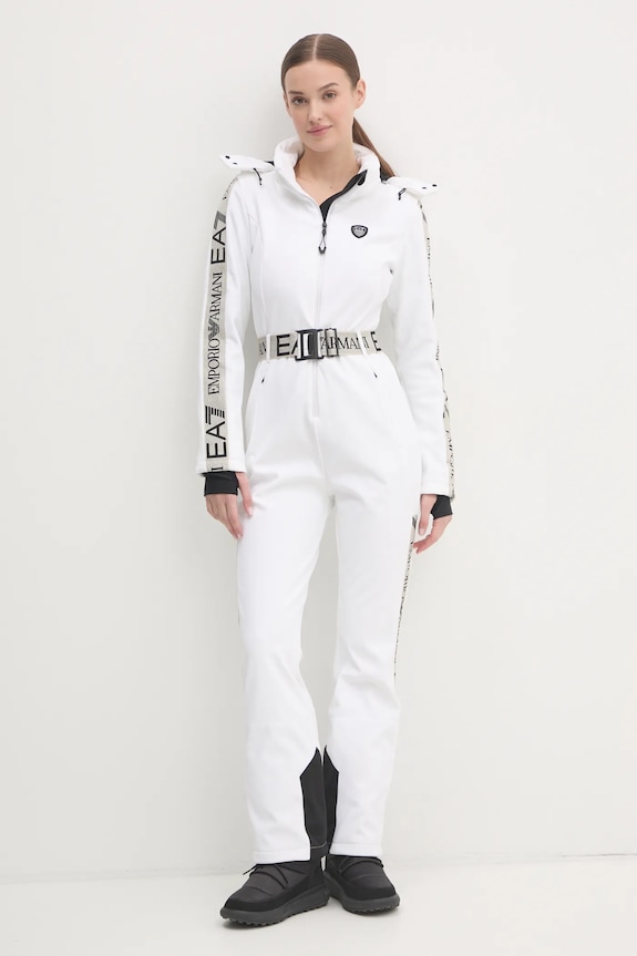 Abbigliamento EA7 Emporio Armani tuta da sci Kitzbuhel Softshell TN8HZ.6DTD02.1100 bianco