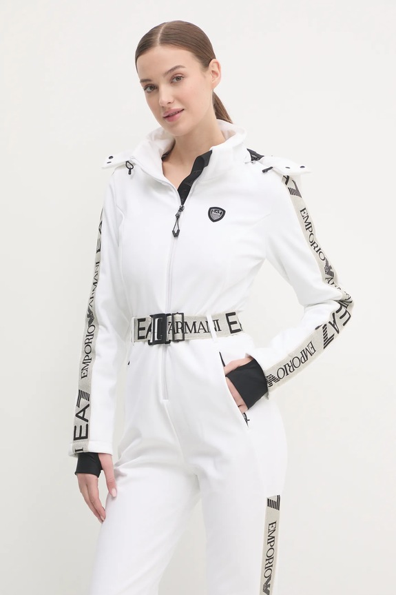 EA7 Emporio Armani tuta da sci Kitzbuhel Softshell bianco TN8HZ.6DTD02.1100