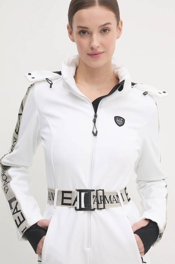 EA7 Emporio Armani tuta da sci Kitzbuhel Softshell TN8HZ.6DTD02.1100 bianco