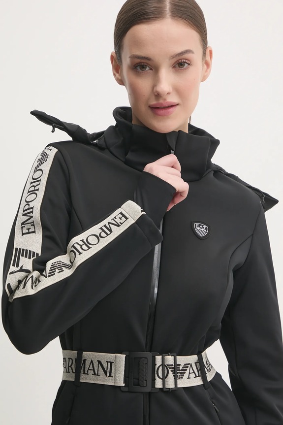 EA7 Emporio Armani tuta da sci Kitzbuhel Softshell TN8HZ.6DTD02.1200 nero
