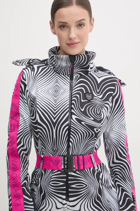 EA7 Emporio Armani kombinezon narciarski Kitzbuhel Softshell TN8HZ.6DTD02.2114 biały