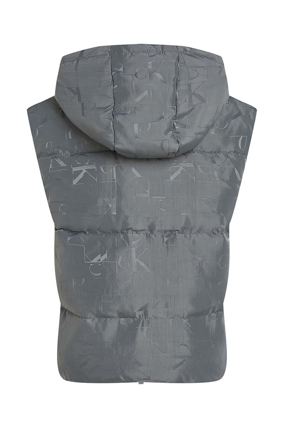 Dětská vesta Calvin Klein Jeans IB0IB02169.9BYH.104.116 šedá AW24