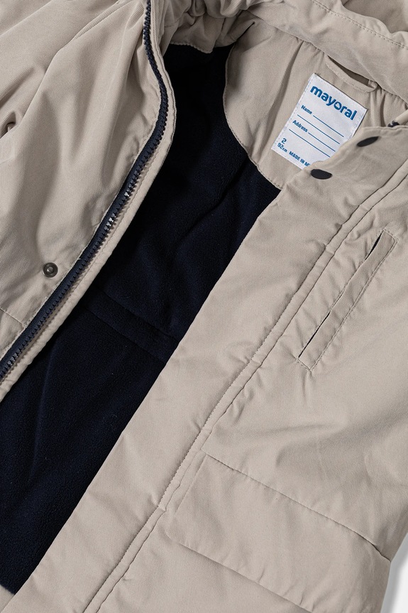 Mayoral parka dziecięca beżowy 4468.5F.Mini.9BYH