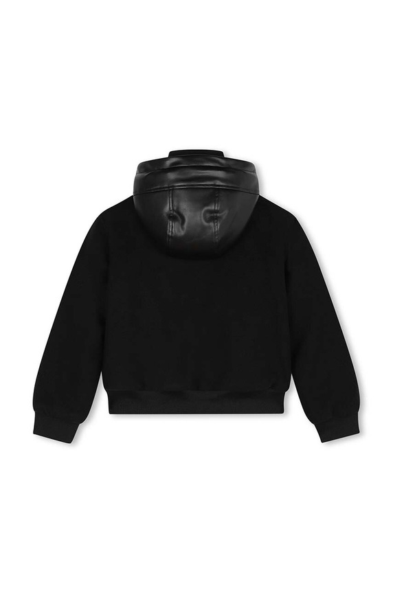 Детско яке с вълна Karl Lagerfeld Z30271.114.150 черен AW24