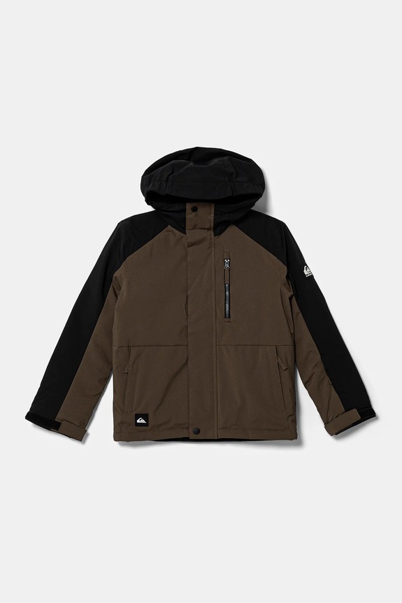 Quiksilver geacă de schi MISSION BLOCK JK cu captuseala maro EQBTJ03180