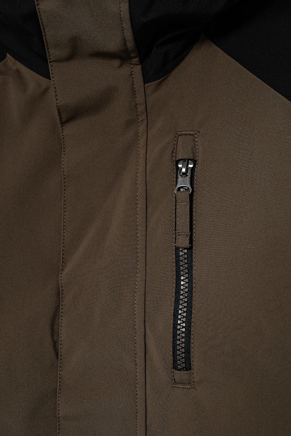 Băieți Quiksilver geacă de schi MISSION BLOCK JK EQBTJ03180 maro