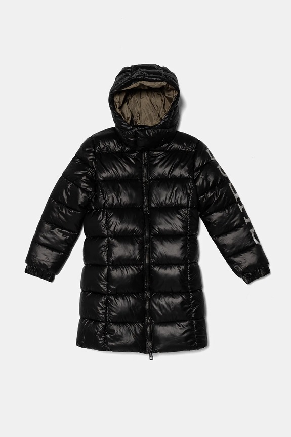 Дитяча куртка Guess з капюшоном чорний L4BL03.WEGY0.9BYH