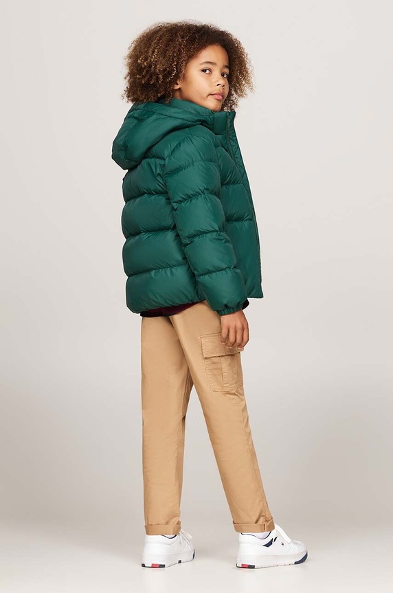 Детско яке Tommy Hilfiger KB0KB08341.9BYH.98.122 зелен