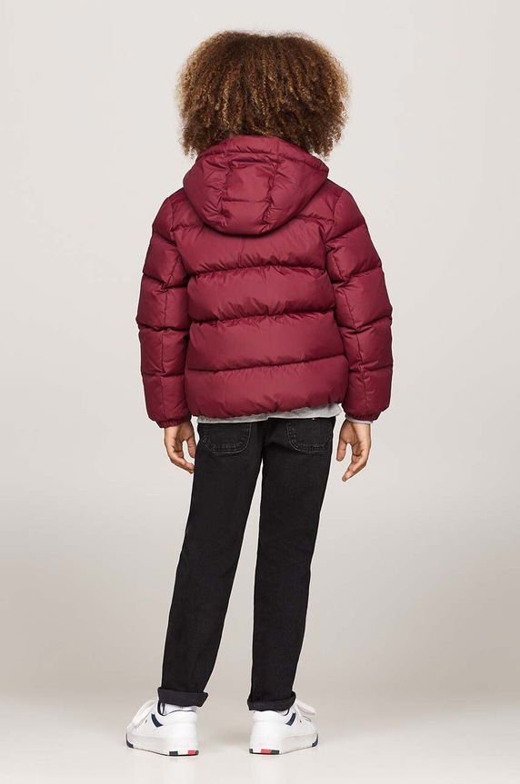 Детско яке Tommy Hilfiger KB0KB08341.9BYH.98.122 бордо
