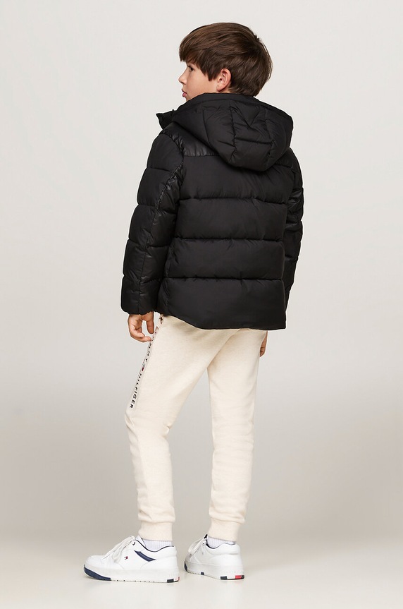 Dječja jakna Tommy Hilfiger KB0KB09207.9BYH.104.122 crna
