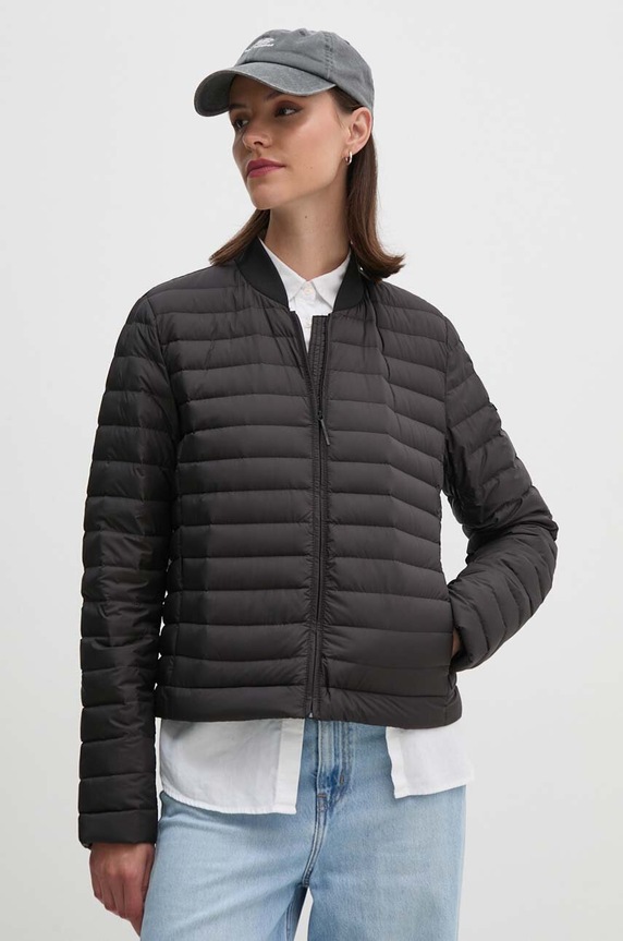 Péřová bunda Calvin Klein přechodné černá K20K207106