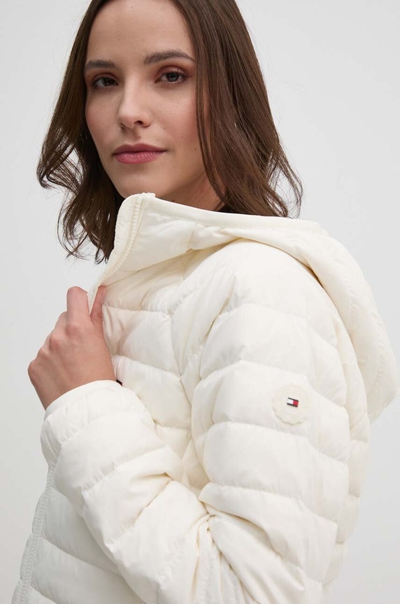 Μπουφάν με επένδυση από πούπουλα Tommy Hilfiger WW0WW42350 μπεζ