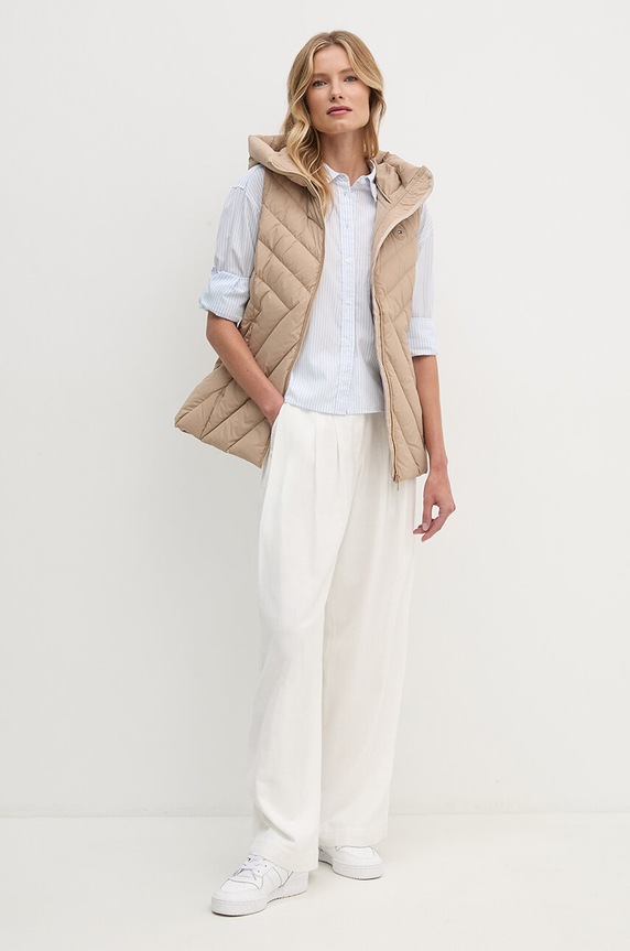 Tommy Hilfiger vesta de puf WW0WW42624 bej AW24
