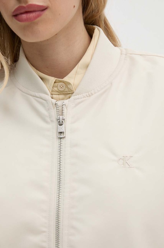 Bomber jakna Calvin Klein Jeans J20J223874 bež