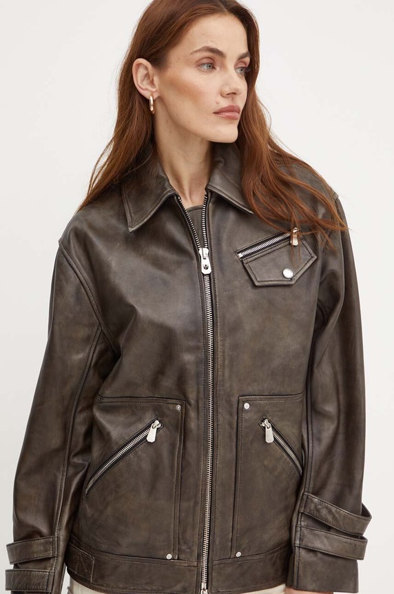Pinko giacca in pelle non isolato marrone 104048.A23U