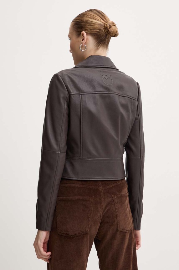 Ρούχα Δερμάτινo jacket Pinko 103901.Y6WL καφέ
