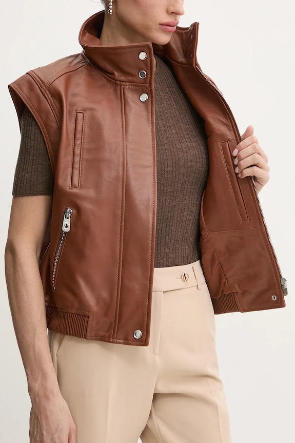 Pinko gilè in pelle 103898.A21L