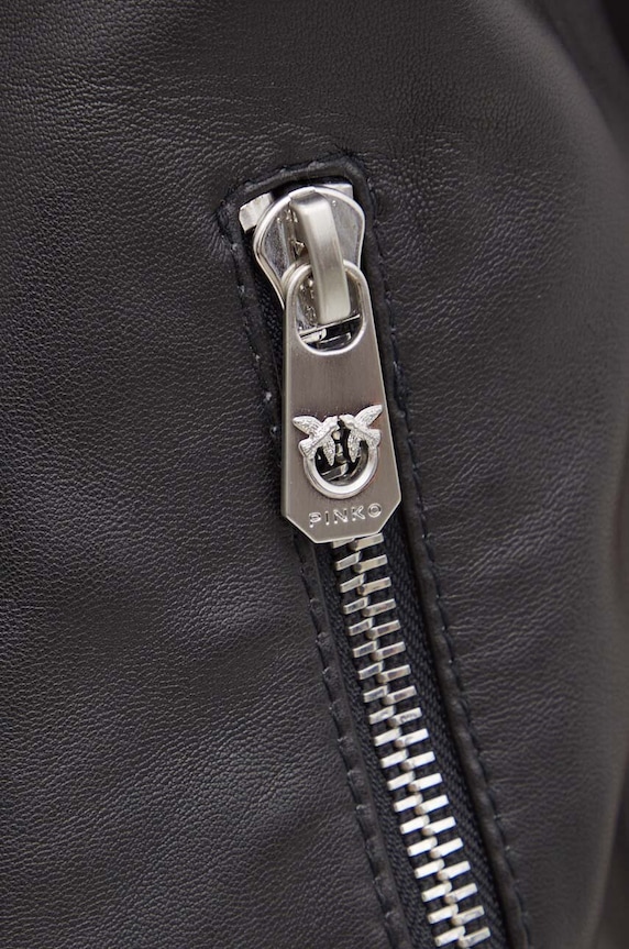Pinko bőr mellény 103898.A21L fekete