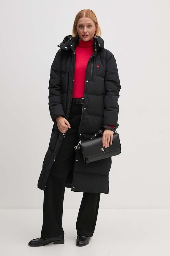 Páperová bunda Polo Ralph Lauren 211941005 čierna AW25