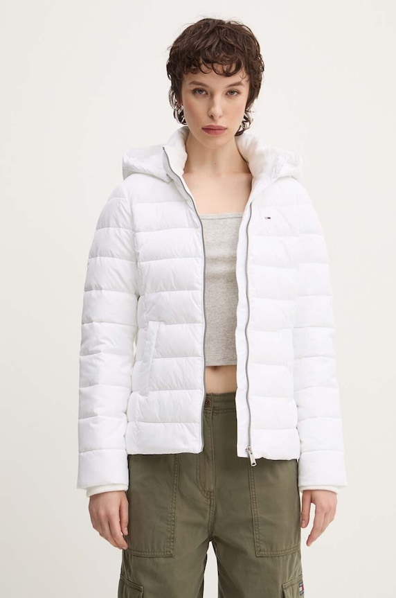 Jakna Tommy Jeans Planet friendly bijela DW0DW18311