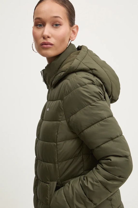 Tommy Jeans geaca verde DW0DW18311
