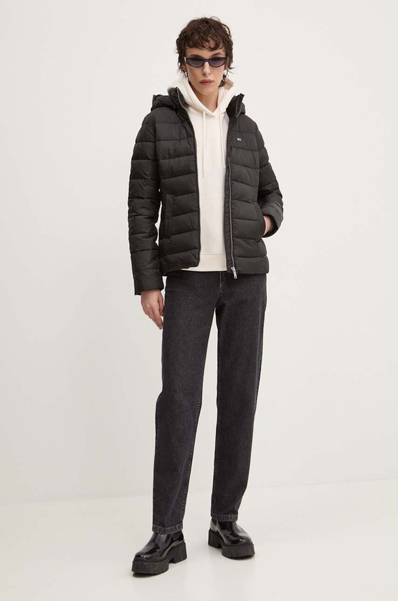 Bunda Tommy Jeans DW0DW18311 čierna AW24