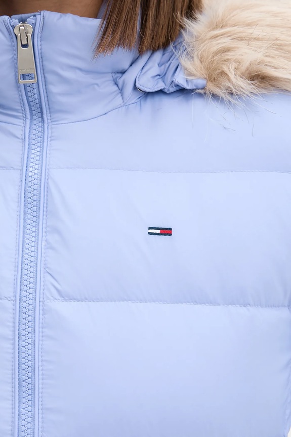 Páperová bunda Tommy Jeans DW0DW18312 fialová