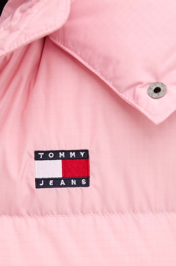 Tommy Jeans geaca de puf DW0DW18610 roz