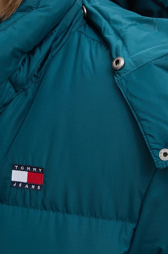 Tommy Jeans geaca de puf DW0DW18610 turcoaz