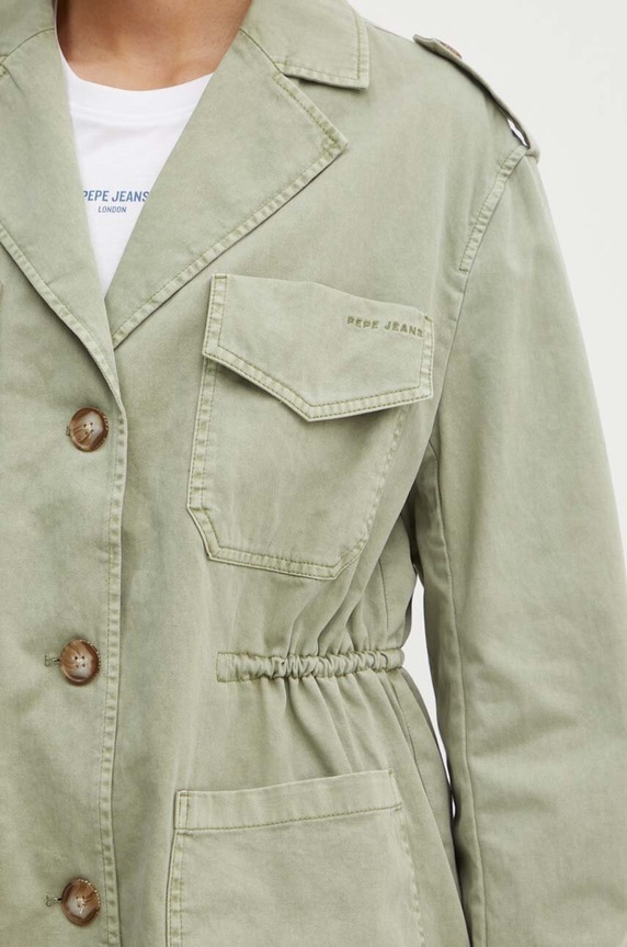 Τζιν μπουφάν Pepe Jeans ANNIE πράσινο PL402425